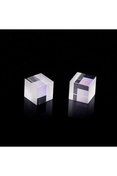 Choice 10*10*10mm Optical Glass Cube Beamsplitters Prism: Semi-Reflective and Semi-Transmissive Splittin...
