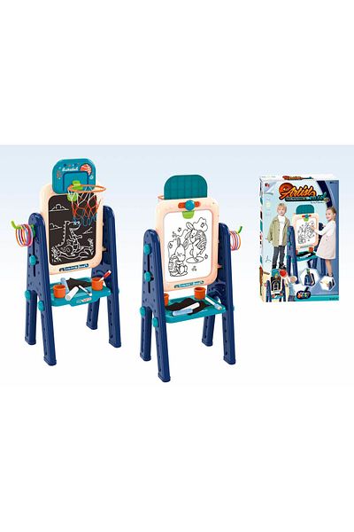 ACTION ONE 4 in 1 board, with 2 sides for writing and drawing, basketball hoop and hoop toss, 102x36x52cm
