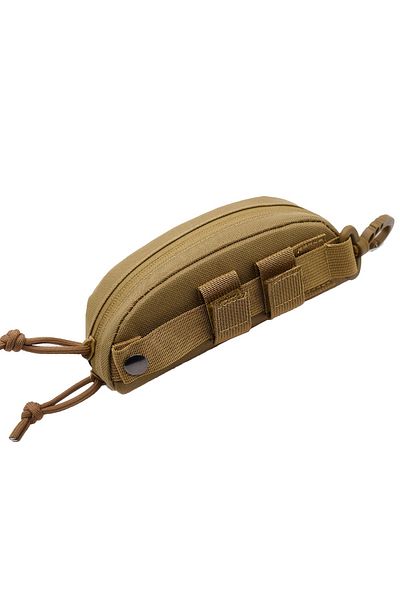 DUTRIEUX khaki Tactical Fashion Glasses Case for Outdoor Lovers - Durable polyester, black, suitable for hunt