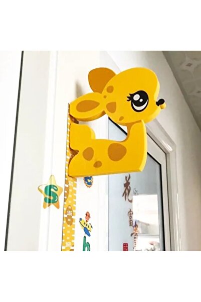 Choice ملصقات جدارية متحركة ثلاثية الأبعاد على شكل غزال لقياس ارتفاع الطفل، د...