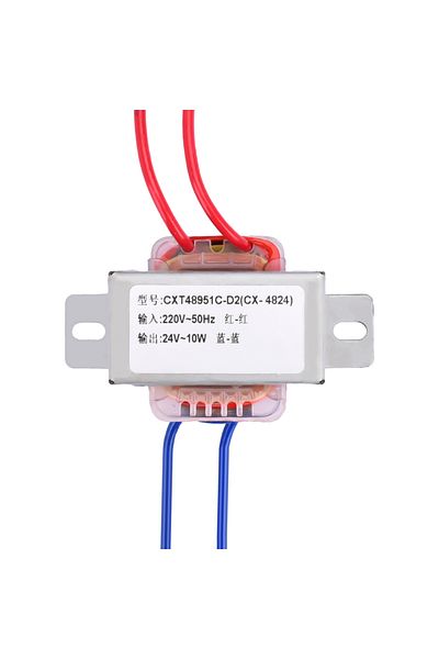 Aideepen 1PCS 10W AC220V to AC24V Single-Voltage 2-Line Output AC Power Supply Small Transformer 130MM Input