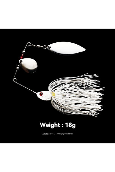 Choice طُعم صيد السمك QQHXL007 Bazooka Spinnerbait 15 جرام، سلك دوار، طُعم مع...
