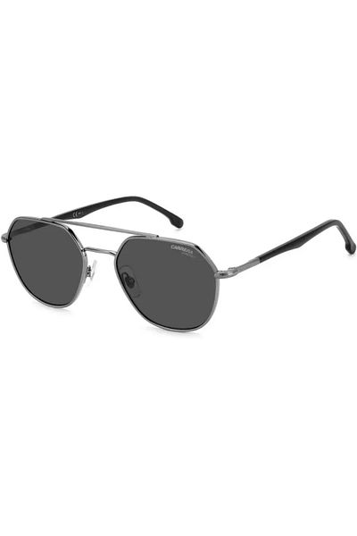 Carrera Ca303/s Kj1/ir Men's Sunglasses, Grey, Aviator, 53 Mm