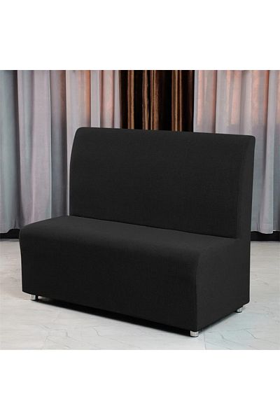 Choice A3 Sofa Cover 1PC Polar Fleece Armless Sofa Cover Stretch Restaurant Sofa Slipcover Solid Color Anti