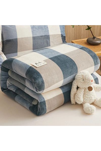 Choice 180x200cm 2 Extra Soft Flannel Blanket Thickened Nap Air Conditioning Blanket