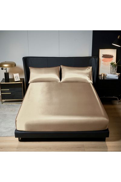 Choice 140x200cm SD-1s-xiang bin UPzo 100%Polyester 1pcs satin surface Bedding Fitted Sheet（No pillowcase）E