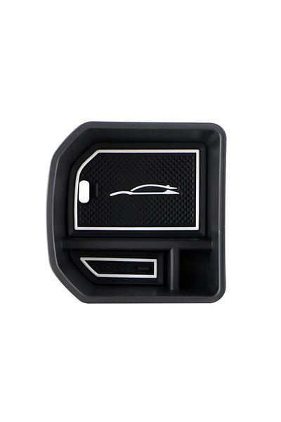 Choice white mat style Car Armrest Storage Box Tray for VW T-Roc Troc 2017 2018 2019 2020 2021 2022 2023 Co