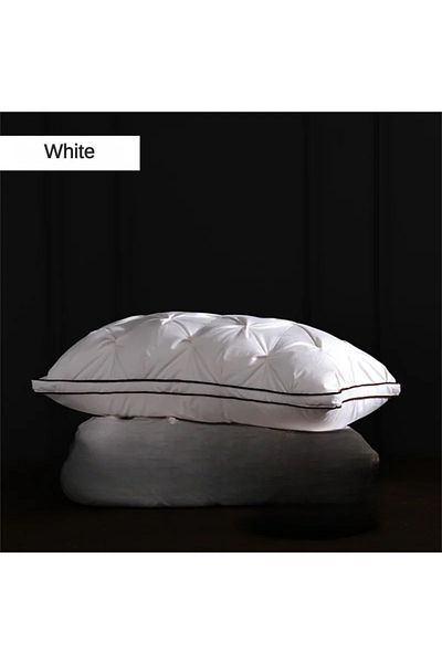 Choice Height 23-25cm 0.9kg White 48X74cm 95% Goose Down Pillow White Cotton PillowCover Rectangle Bedroom