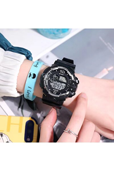 Choice black Waterproof Electronic Watch for Women and Men, Sports Night Ligh...