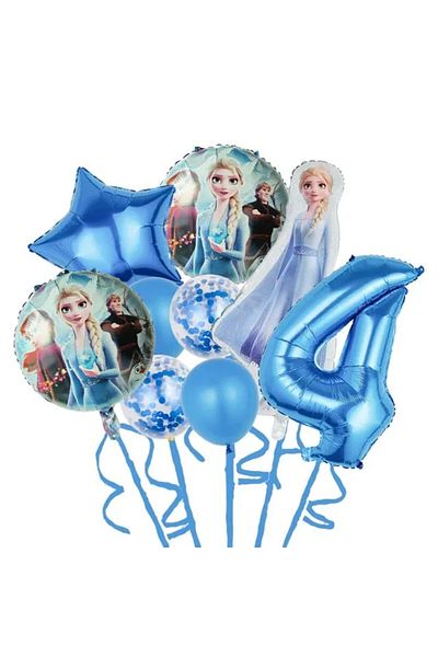 Choice As Picture style-4 9pcs Disney Frozen Princess Elsa Foil Balloons Birthday Helium Balloon Baby Showe
