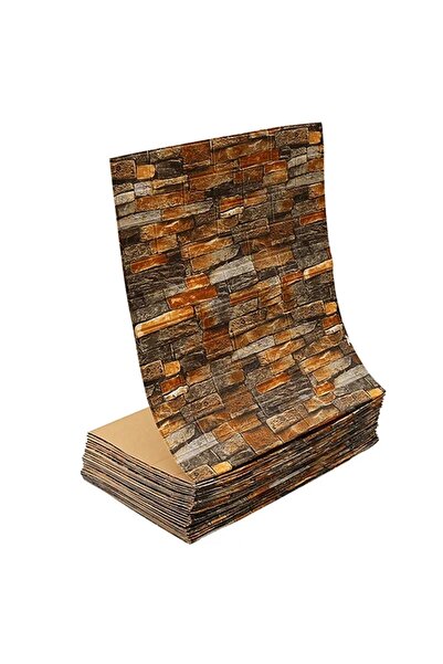 Choice 70 سم × 200 سم من الطوب الأصفر 70 سم × 2 متر 3D رغوة ناعمة الطوب ورق ا...