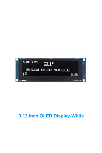 Choice3 شاشة OLED بيضاء مقاس 3.12 بوصة، وحدة LCD رسومية SSD1322، 256X64، 25664، متوازية