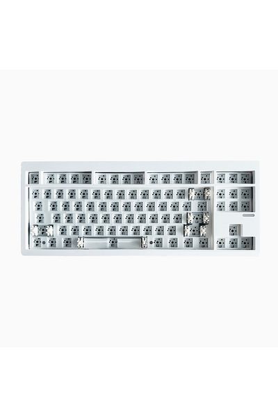 Choice WHITE ZUOYA GMK87-L Mechanical Keyboard KIT 3-Mode Wireless Bluetooth Hot Swappable Gasket Customiza