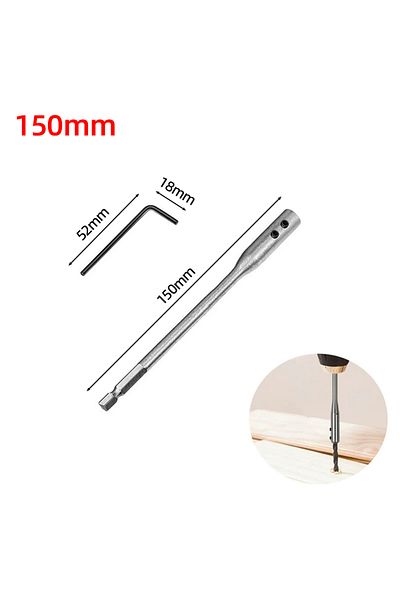 Choice 150mm Drill Extension Connect Rod 150/300mm 1/4” Hex Shank Screwdriver Bit Extension Bars Holder Ext