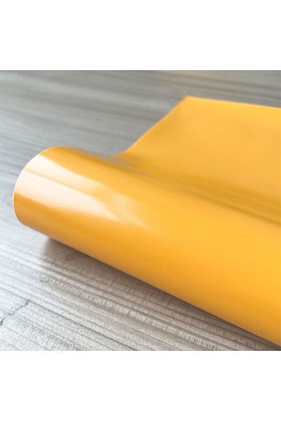 Choice 12in x39in(30x100cm) Orange Yellow Glossy Self Adhesive Vinyl Premium Craft cut Film for Outdoor Dec
