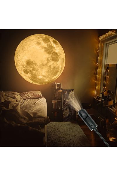 Choice moon projection lamp USB Ceiling Moon Earth Projection Atmosphere Light