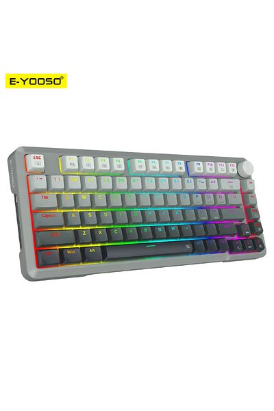 Choice Magnetic Switch E-YOOSO Hz82 RGB USB 8K Mechanical Gaming Keyboard Magnetic Switch Gamer 82 Key Wire