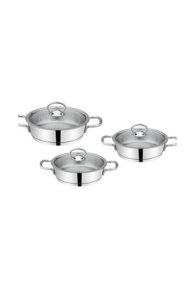 ÖZLİFE 520 Island 3-Piece Omelet Set - Plain
