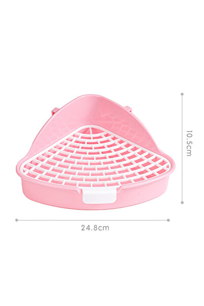 Choice صندوق فضلات أرنب وردي، صندوق تدريب على استخدام المرحاض للحيوانات الألي...