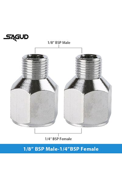 Choice SD-54-2 SAUGD 9PCS/Set Airbrush Adaptor Fitting Accessories Replacement Kit Coupling Connector Tool