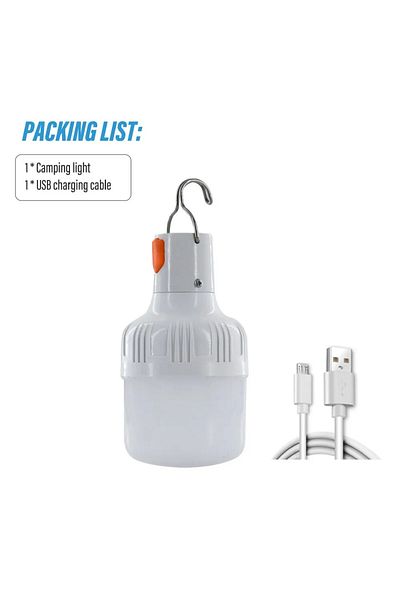 Choice White light Outdoor USB Rechargeable LED Lamp Bulbs High Brightness Emergency Light Hook Up Camping