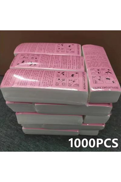 Choice 1000 قطعة 100/500/1000 قطعة ورق شمعي غير منسوج لإزالة الشعر للنساء والرجال وجهاز إزالة شعر الجسم والساق والذراع
