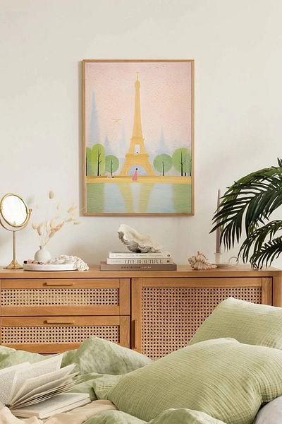 Dekorsiahome One Piece Wooden Frame Living Room Hall Kitchen Table Tk0225