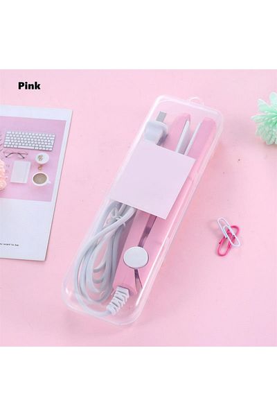 Choice Pink Mini Hair-straightener Curly And Straight Hair Supplies Thermostatic Electric Ceramic Curling I