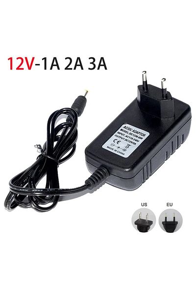 Choice 12V 3A US 12 Volt Power Supply Transformer Converter AC 100-240V To DC 12V EU US Power Adapter Sourc