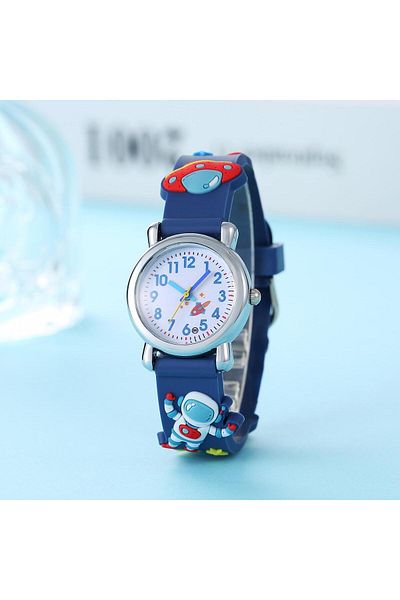Choice Tibetanblue New Student Children's Cartoon Astronaut UFO Astronaut Quartz Watch