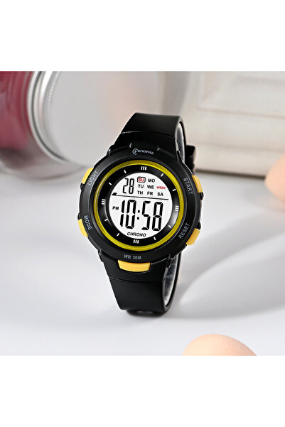 Choice ساعات أطفال UTHAI CE49 سوداء أنيقة مضيئة مقاومة للماء ساعة منبه ذكية للأولاد والبنات S