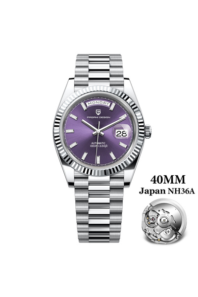 Choice ساعة باجاني ديزاين 2025 الجديدة الفاخرة باللون الوردي الذهبي NH36A أرج...