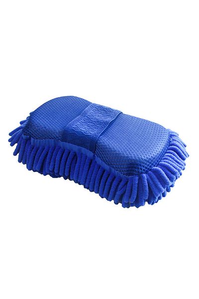 Choice Blue 1 Pc Blue Microfiber Chenille Car Wash Sponge Care Washing Brush Pad Cleaning Tool Auto Washing