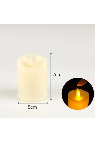 Choice 5cm-7cm Flameless Flickering LED Candles Light Flameless Candles Battery Powered Candles for Wedding