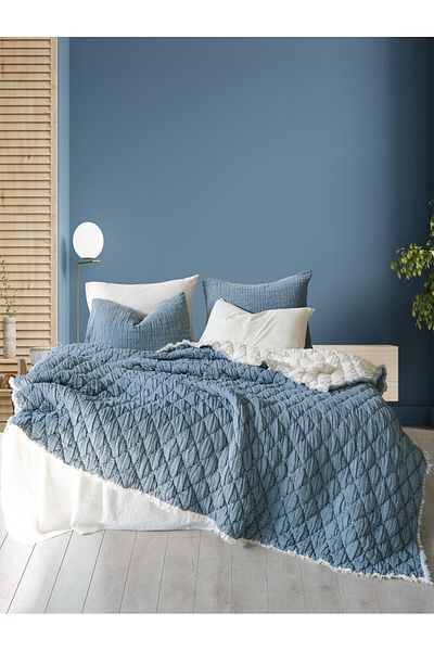 Osmanlı Home Concept Good Night Istanbul Atlas Double Bed Cover & Quilt Set