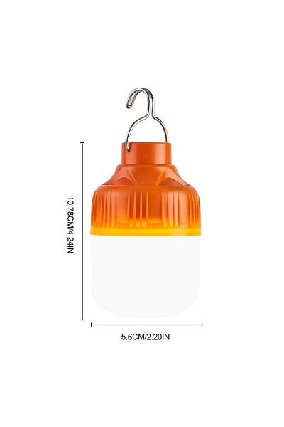 Choice Orange Outdoor USB Rechargeable LED Lamp Bulbs High Brightness Emergency Light Hook Up Camping Fishi
