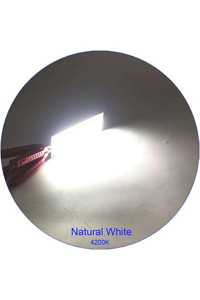 cooleeon Natural White COOLEEON 120x36mm COB LED Bulb DC 12V 10W Light Emitting Diode Red Blue Warm Natural C