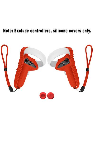 VRKOOBI Red Soft VR Accessories Protective Cover For Oculus Quest 2 VR Touch Controller Silicone Cover Skin