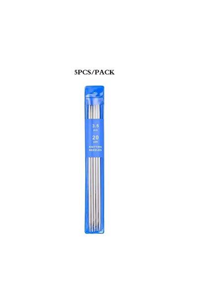 Choice5 3.5MM 5-35PCS 20CM Stainless Steel Knitting Needles Set 2-5MM Double ...