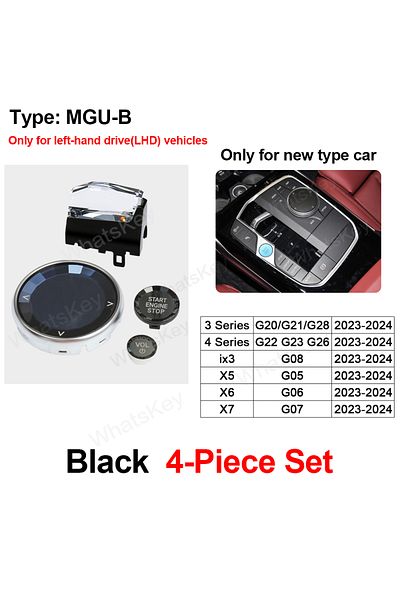 Choice MGU B Back 4 Piece Set Crystal Gear Paddle Shifter Knob Metal Base For BMW G20 G21 G22 G23 G26 G28 I