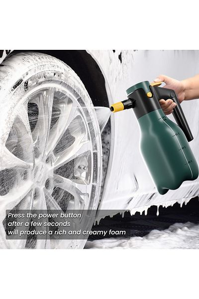 NarzrIe Battery Powered Upgraded 2L Electric Foam Spray Bottle 60° Adjustable High Pressure Car Wash Cannon