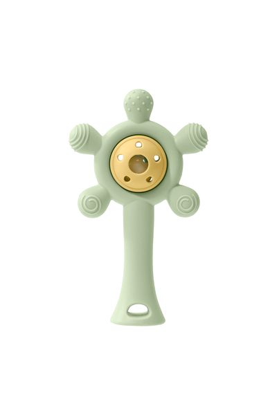 Choice 004 taupe Color Kids Silicone Teether Toy Baby Rattle Toy Teething Ring Sensory Toys For Toddlers Te