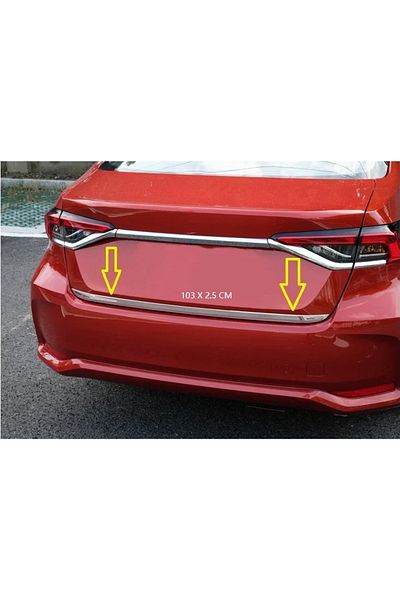 Choice Stainless Steel Rear Tailgate Trunk Lid Cover Trim Car Accessories Fit for Toyota Corolla Tail bo...