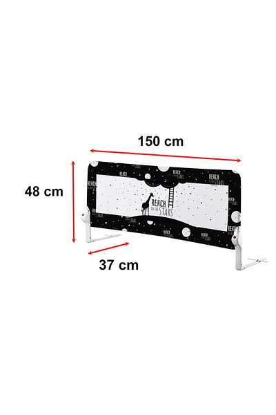 GUİMO Balustradă de pat, Guimo, 150x48 cm, Reach To The Stars, Decor Galaxy, Negru