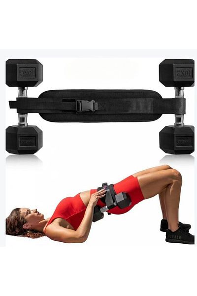 Choice Training Belt Black4313cm Hip Thrust Waist Belt, Yoga & Fitness Weighted Belt, Glute Strength Traini