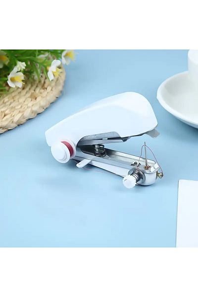 Choice white Portable Manual Sewing Machine - Easy to use, battery-free operation, multi-colours available