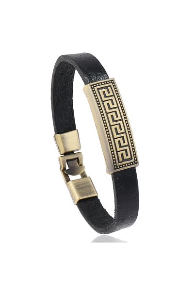 Choice Black 1 Piece vintage leather bracelet for men