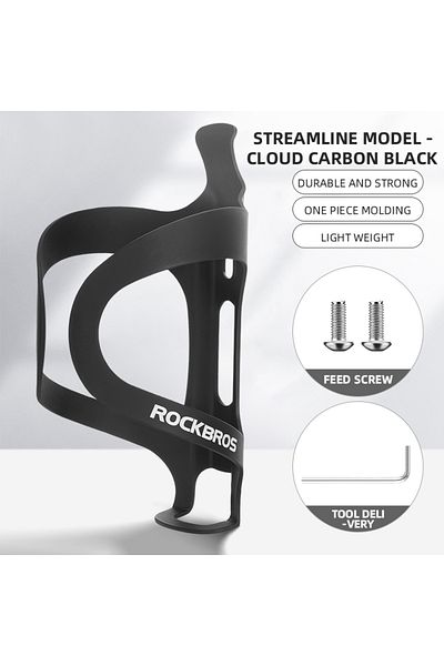 Choice 2022-11a Black ROCKBROS Cycling Water Bottle Cage Ultralight Bike Bottle Holder Support Lightweight