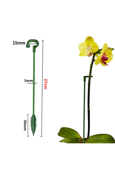 Choice5 15pcs 27cm 2/5/10pcs Plastic Plant Supports Flower Stand Reusable Pro...