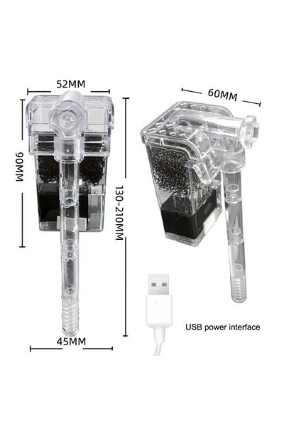Choice USB USB Filter Aquarium Suspended Filter, Waterfall Fish Tank Filter, Silent Water Purifier, USB Pow